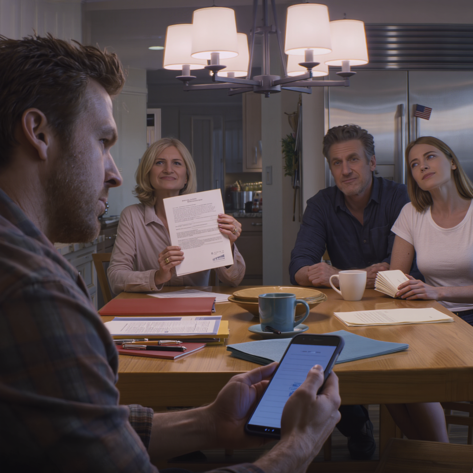 Mom forced me to sign the sale of the house in my name, Dad ‘advised’ me like he was doing me a favor, and my sister scattered her realtor business cards all over the table… they even scheduled buyers to show up at my door… until I asked one single question about ‘who actually has the right to sign’—and that professional smile shut off instantly…