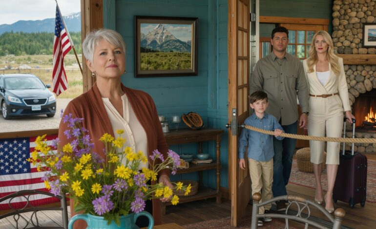 “We heard you bought a luxury villa in the Alps. We came to live with you and make peace,” my daughter-in-law announced at my door, rolling her luggage inside like it was already hers. I didn’t stop them. But the moment they stepped into the main hall..