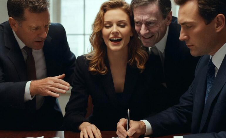 At the asset-division meeting, they demanded, “I want the house, the cars—everything.” My lawyer begged me to fight back. I replied, “Give it all to them.” Everyone thought I had lost my mind. At the final hearing, I signed every document— they had no idea I had already won. They smiled… until her lawyer whispered five words that made them scream…