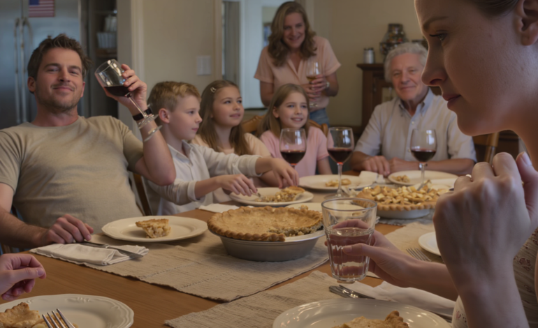 Mom had just set the apple pie on the table, my brother leaned back and sneered: “Your kid is only fit for cleaning jobs.” — the whole family roared, my son’s hands shook… Dad just muttered, “let it go”… and I stood up and asked exactly ONE question that froze the room…