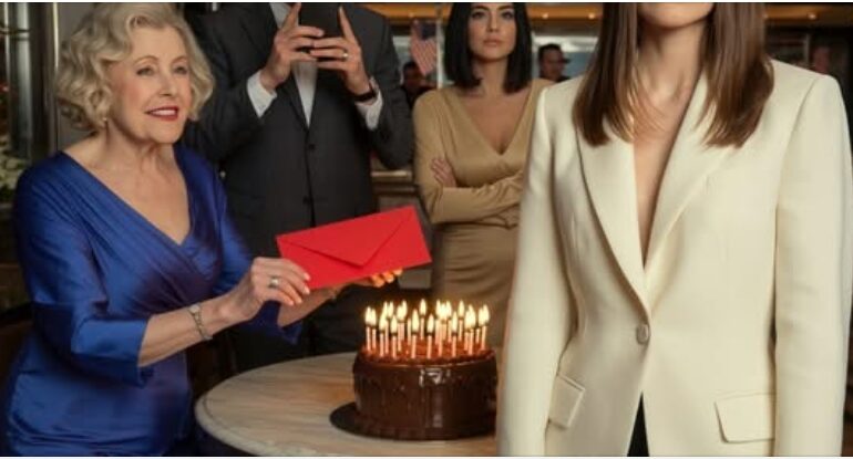 My Mother-In-Law Brought A Pink Envelope To My Birthday—She Expected A Breakdown, Not For Me To Quietly Flip The Script Beneath A Small U.S. Flag And Walk Out With Dignity