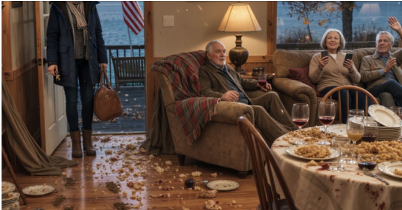 When I Arrived At My House For Thanksgiving, The Party Was Already Over. Mom Said, “Perfect Timing. Clean This Up!” I Told Them To Leave, But My Sister Laughed, “You Let Us Use The House, We’re Staying!” That Night, I Decided I Was Done Letting Them Walk All Over Me…