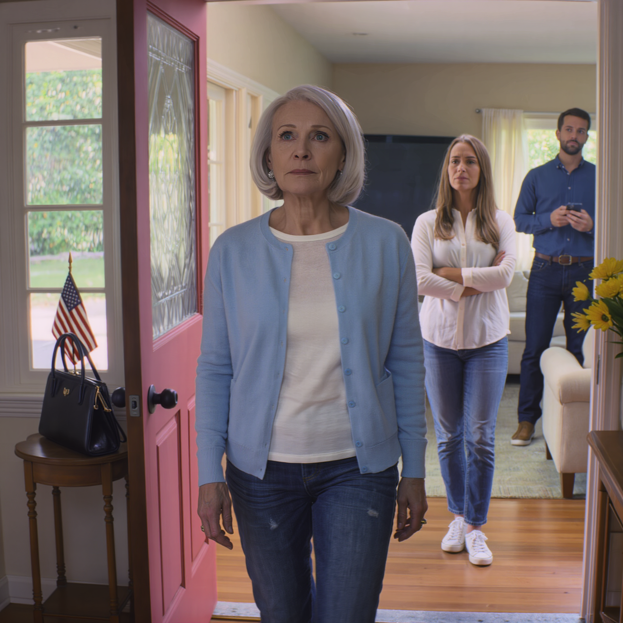 I changed all my bank information and transferred my retirement payments to a new card. My daughter and son-in-law were already sitting at home waiting, their faces flushed red with anger. ‘Do you know what you just did, he almost fainted at that ATM?!’ my daughter said through clenched teeth. I smiled slightly and answered with just one sentence. In that moment, everything changed.