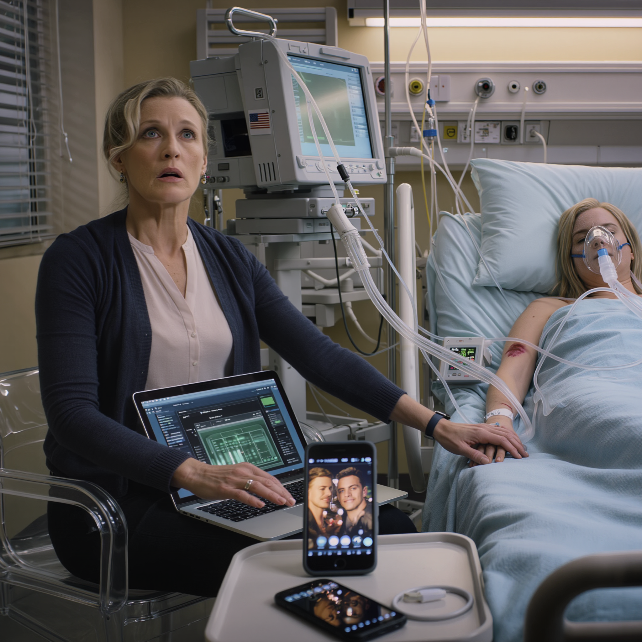 I returned home unannounced after a vacation and found my daughter alone, fighting for her life in the ICU. My son-in-law was on a luxury yacht with friends. I blocked all his accounts, and an hour later, he went crazy.