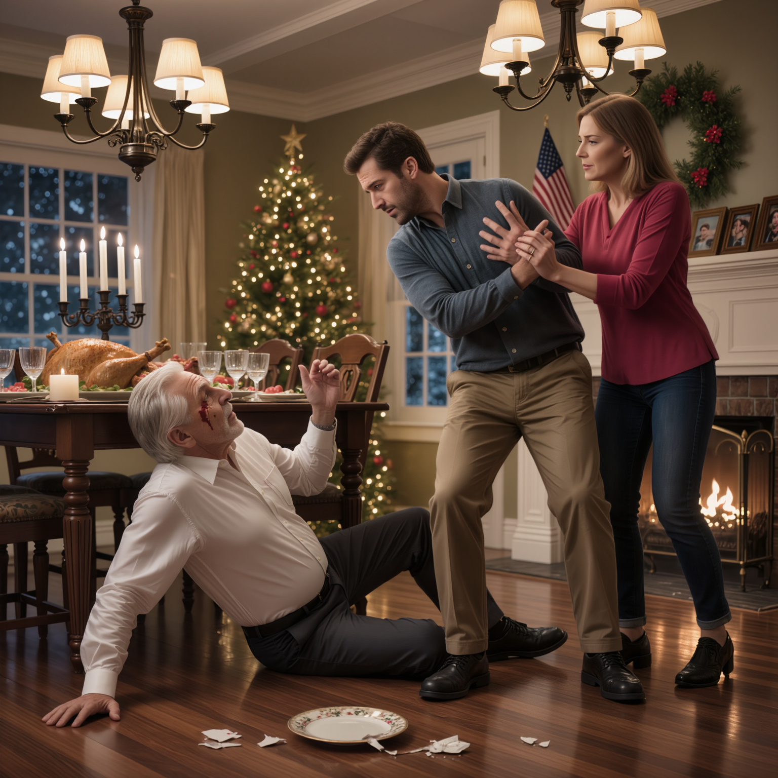 On Christmas Eve, I confronted my son’s wife for stealing my money. But instead of explaining, my son and his wife assaulted me, left me injured, and said, “Stay away from us, old man.” Two days later, my son called and asked, “Dad… did you pay the mortgage this month?” I paused… and replied with four words he would never forget.