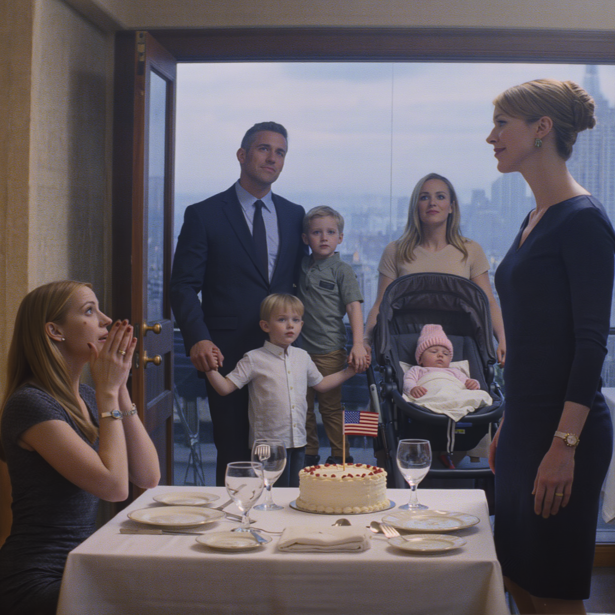 “At 34 and still single?” my sister announced at Mom’s birthday lunch. “You’ll die alone with no family.” Everyone nodded sadly. Dad added, “Such a waste.” I just smiled and checked my watch. The restaurant doors opened. My husband, a renowned surgeon, walked in with our five-year-old twins. Behind them, a nanny carried our six-month-old. My sister’s jaw dropped when my husband said…