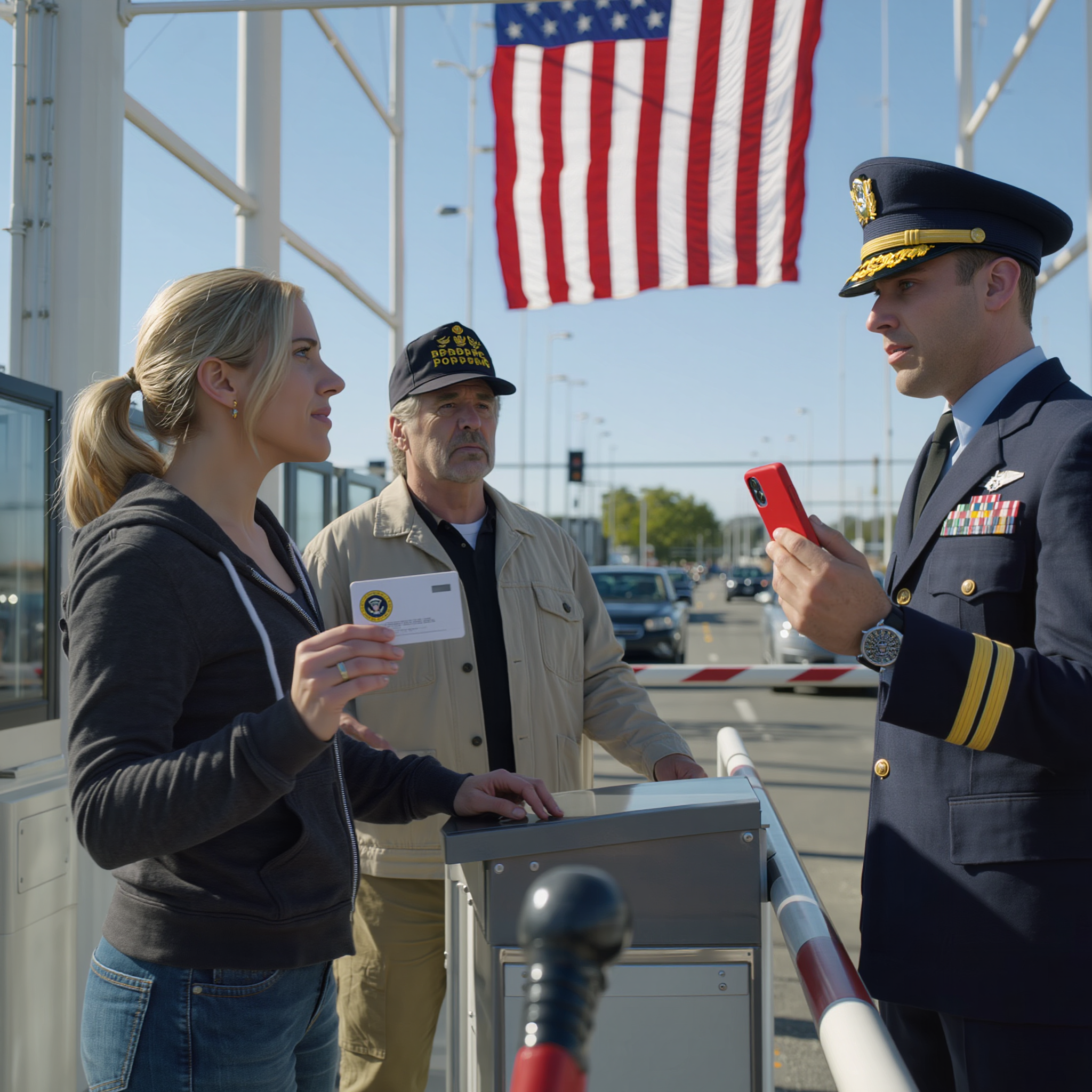 The doorman asked for identification. My dad showed his pension card. ‘She was with me,’ he said. ‘Just a civilian.’ I handed the doorman a card with the presidential seal on it. The scanner read ‘Yankee White – first priority.’ The doorman picked up the phone. ‘VIP line. Now.’ My dad looked at me in amazement.