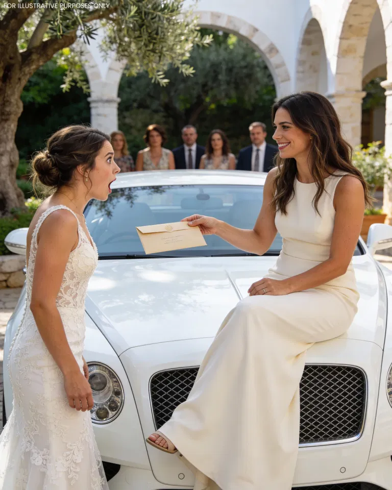 My best friend borrowed 8,000 dollars from me and disappeared. Three years later she arrived at my wedding in a 100,000 dollar car… and what I found in her envelope took my breath away.