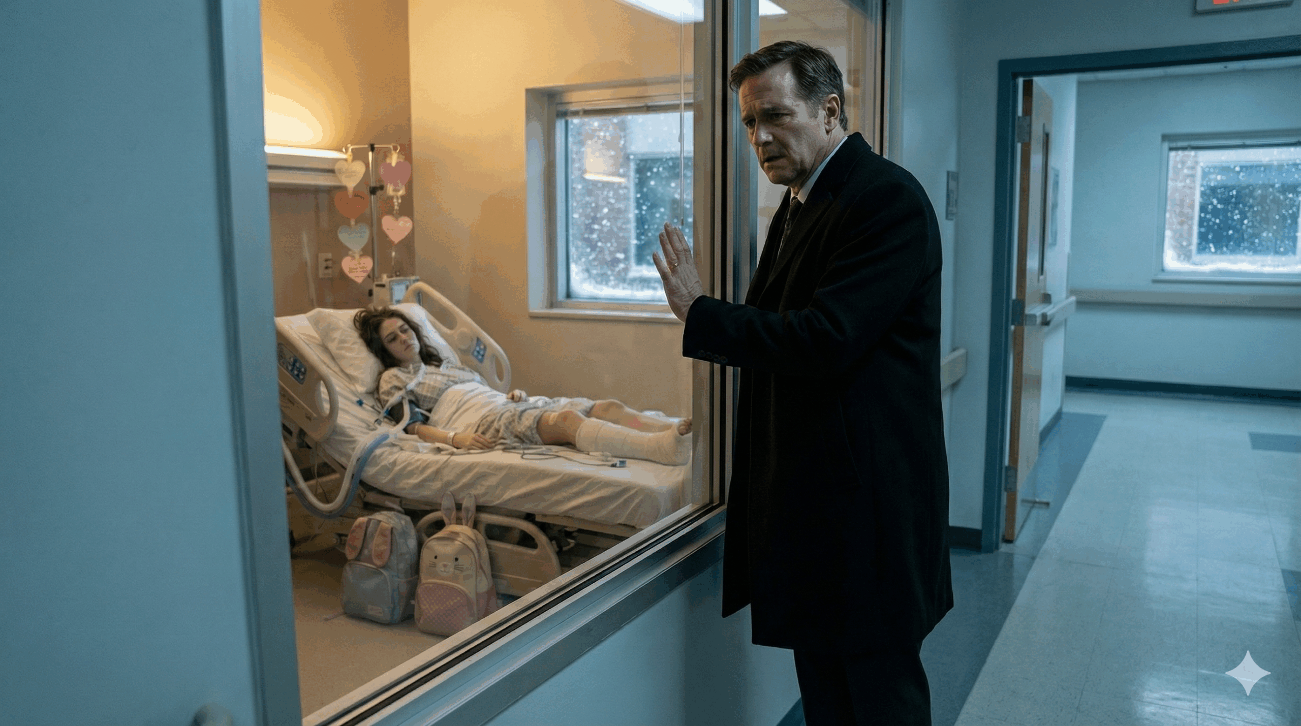 SNOWY NIGHT, TWO BUNNY BACKPACKS AWAKEN A BILLIONAIRE