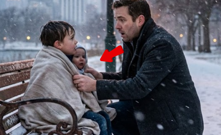 “I Was Driving Home Alone on Christmas Night… Then I Saw a 4-Year-Old Holding a Baby in the Snow.”