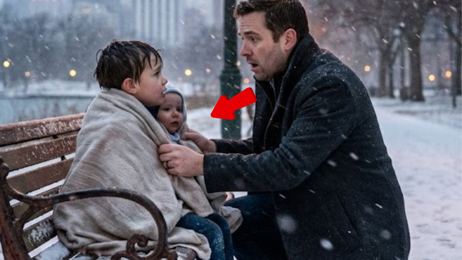 “I Was Driving Home Alone on Christmas Night… Then I Saw a 4-Year-Old Holding a Baby in the Snow.”