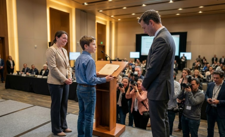 I WATCHED A BILLIONAIRE HUMILIATE MY SON. SIX MONTHS LATER, HE STOOD ON STAGE AND APOLOGIZED TO THE WHOLE WORLD.