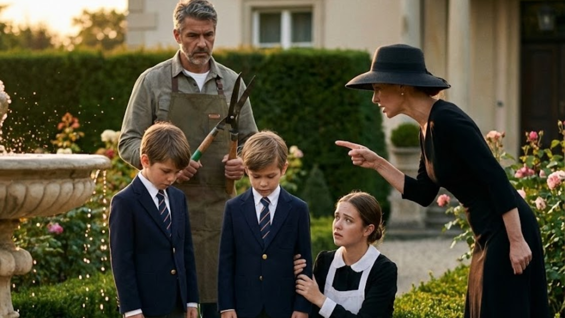 A Millionaire Pretended to Be a Gardener and Saw the Black Maid Protecting His Home… He thought he was undercover to observe how his staff behaved when they believed he wasn’t around. But what he witnessed that day — the maid standing between danger and his property, shielding what wasn’t even hers to lose — changed everything he thought he knew about loyalty.