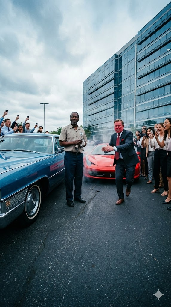 I Was the Invisible Janitor. Then My 1965 Cadillac Destroyed the CEO’s $2M Ferrari