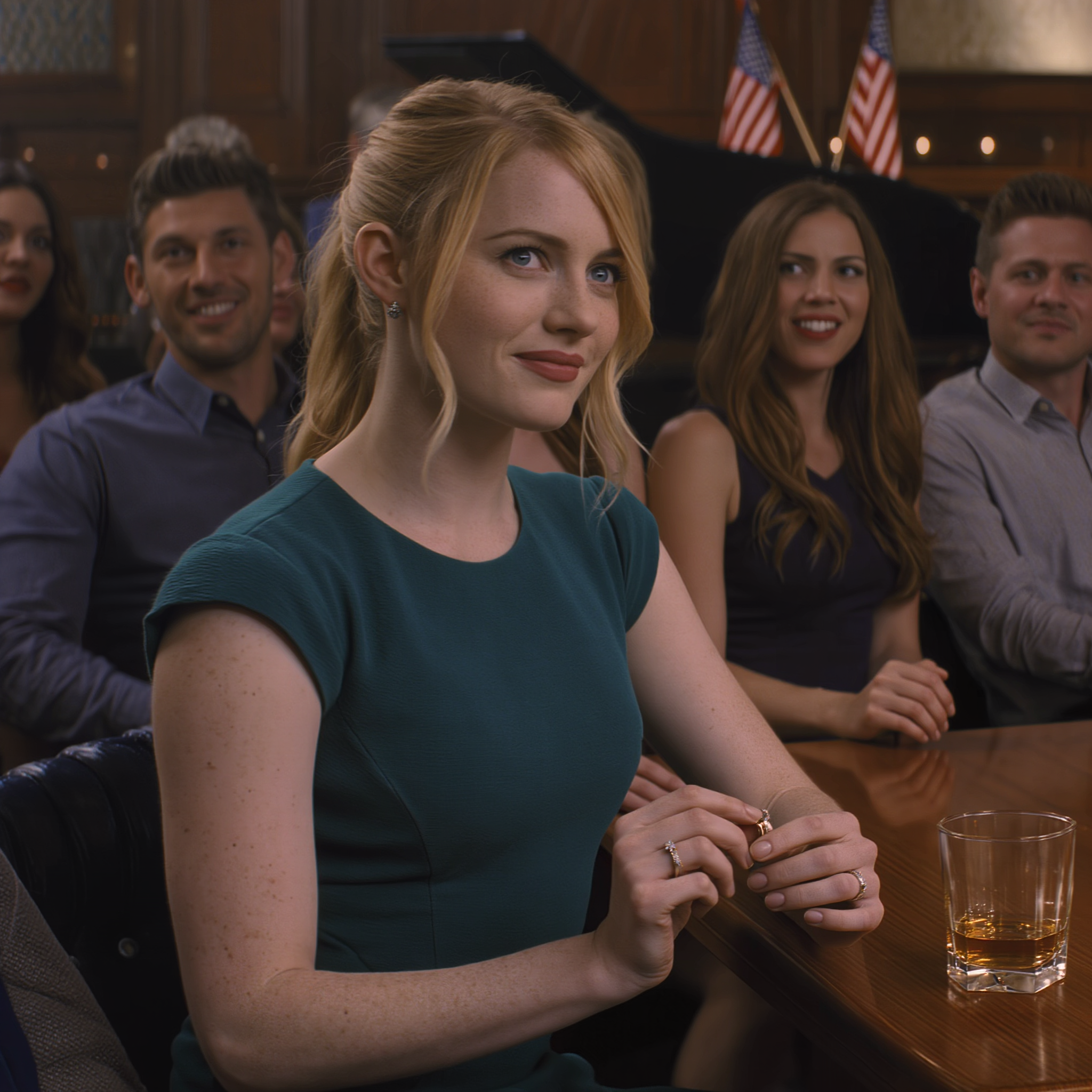 My fiancé publicly called off our wedding and called me ‘pathetic’ — but he didn’t expect my response… I arrived late at the restaurant and walked up to the table without him noticing. I heard him say, “I don’t want to marry her anymore.” A few people chuckled — until I slipped off the ring, said a single sentence, and the smiles slowly faded…