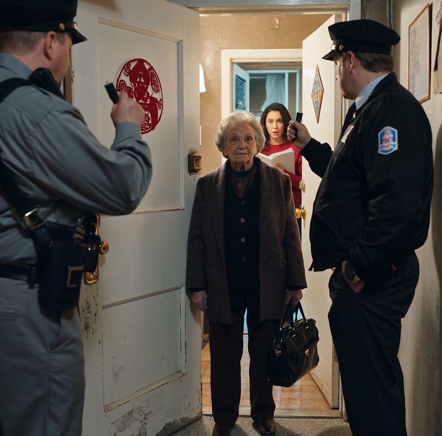 At my son’s funeral, my daughter-in-law gave me 30 days to leave my home. I just smiled, packed a bag, and quietly left. The next morning, she got a visitor… the police were at her door.