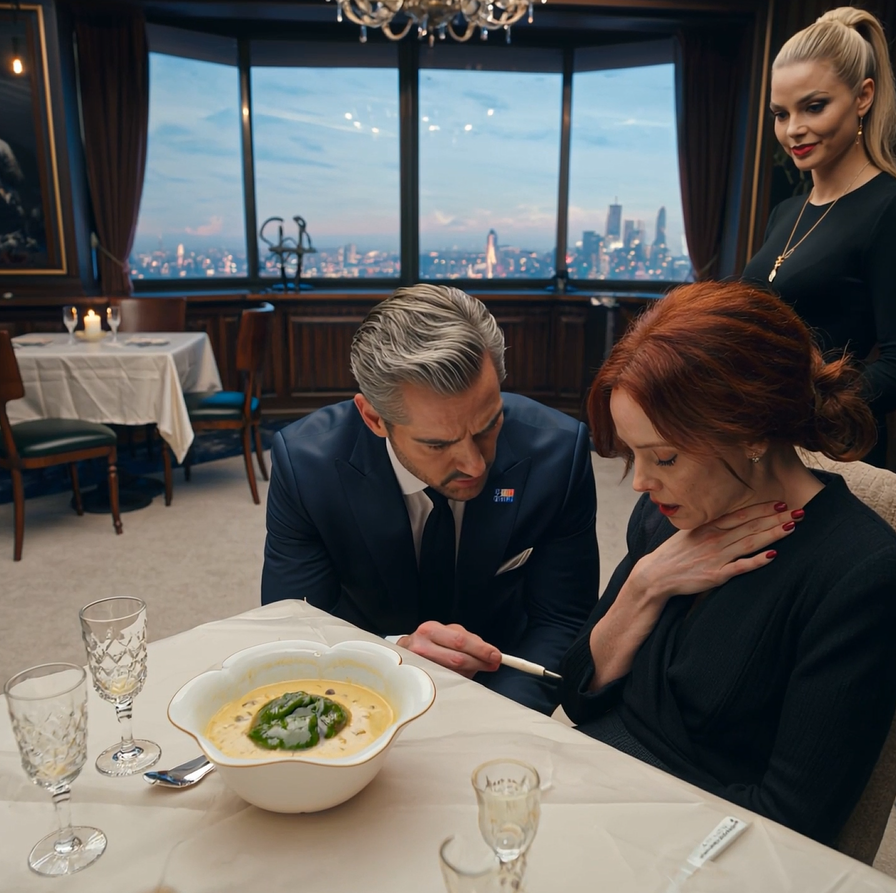 My sister mocked my allergy in front of the guests, then handed me crab-laced soup. What she didn’t see was a billionaire CEO already dialing 911, EpiPen in hand.