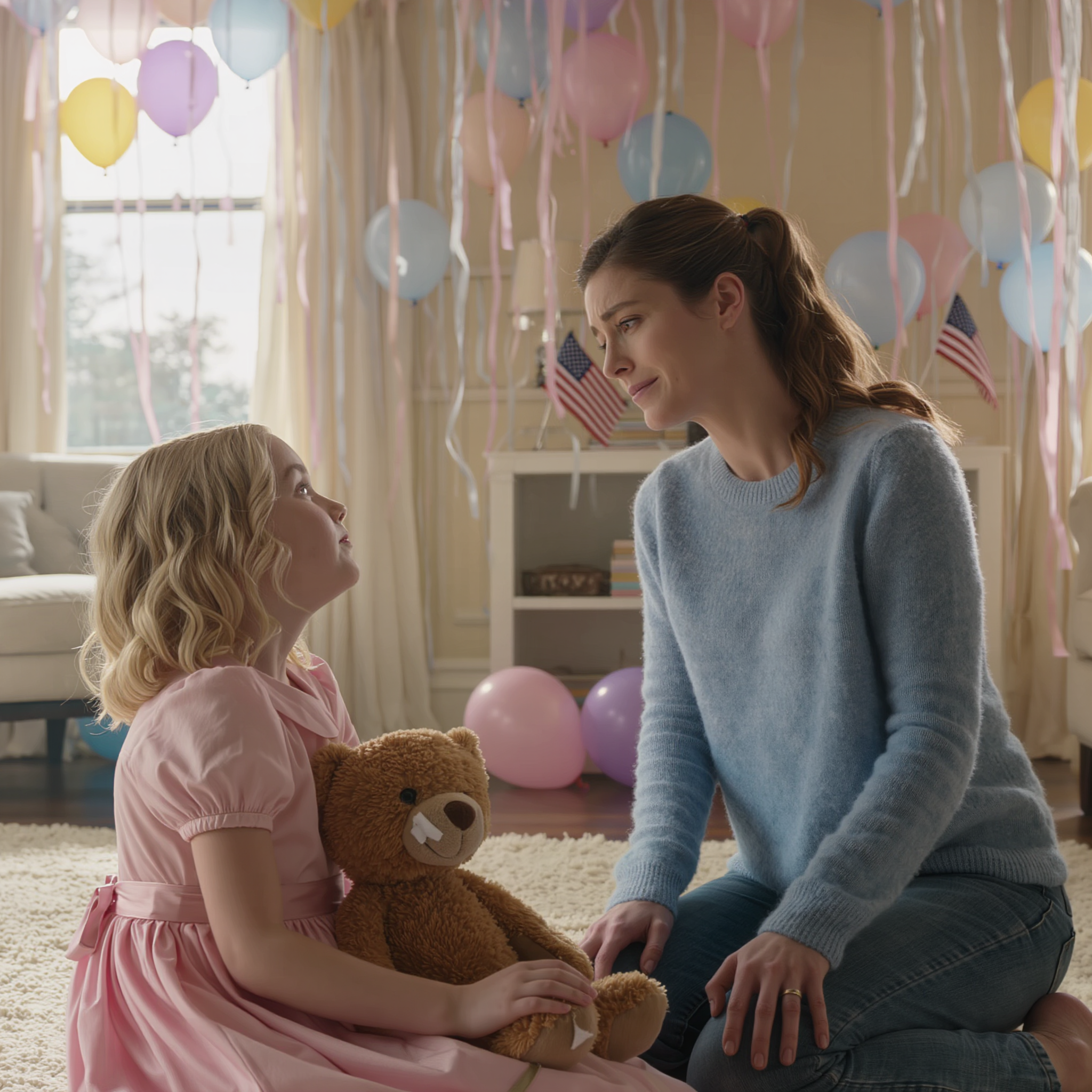 On my daughter’s 6th birthday, my in-laws sent her a very cute brown teddy bear. She was excited at first—then she suddenly froze. “Mommy… what is this?” I crouched down to look closer—and went pale. I didn’t scream. I didn’t argue. I quietly handled it. Three days later, police were standing at their front door…