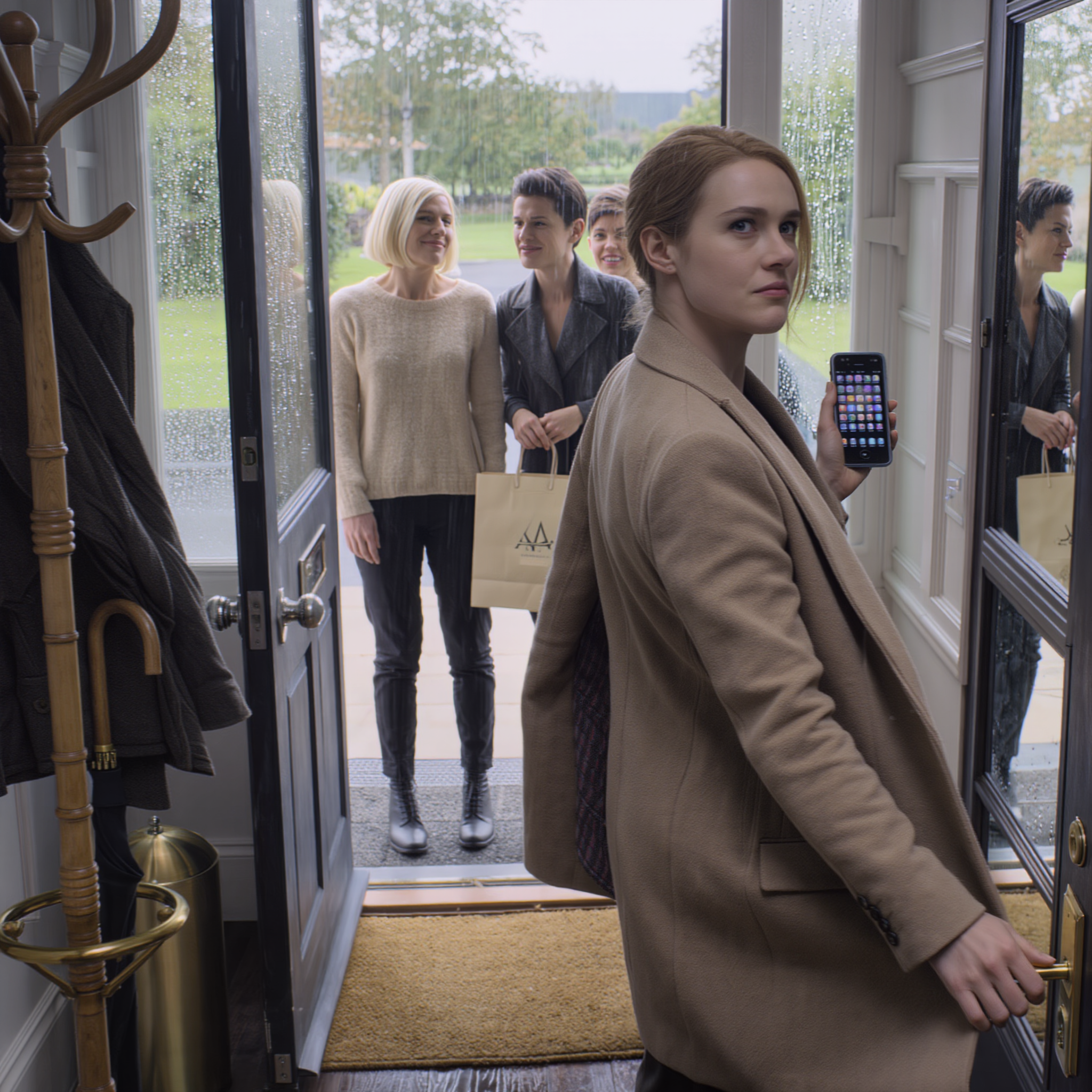 I was just throwing on my coat for a “makeup brunch” at my sister’s house when my lawyer texted me just three words in ALL CAPS: “CALL ME NOW!” — 20 minutes later, he slammed a thick folder on the table… and I understood exactly why my sister wanted me to NEVER step over that threshold again.