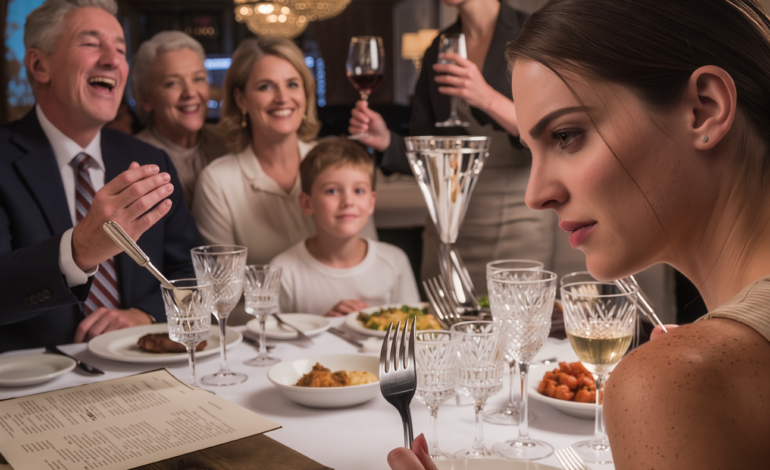 My sister’s new boyfriend mocked me at dinner everyone laughed. dad told me to “stop making the family look bad.” so i let them mock me, until he mentioned his job. then i pulled out my phone – and watched their smiles fade.