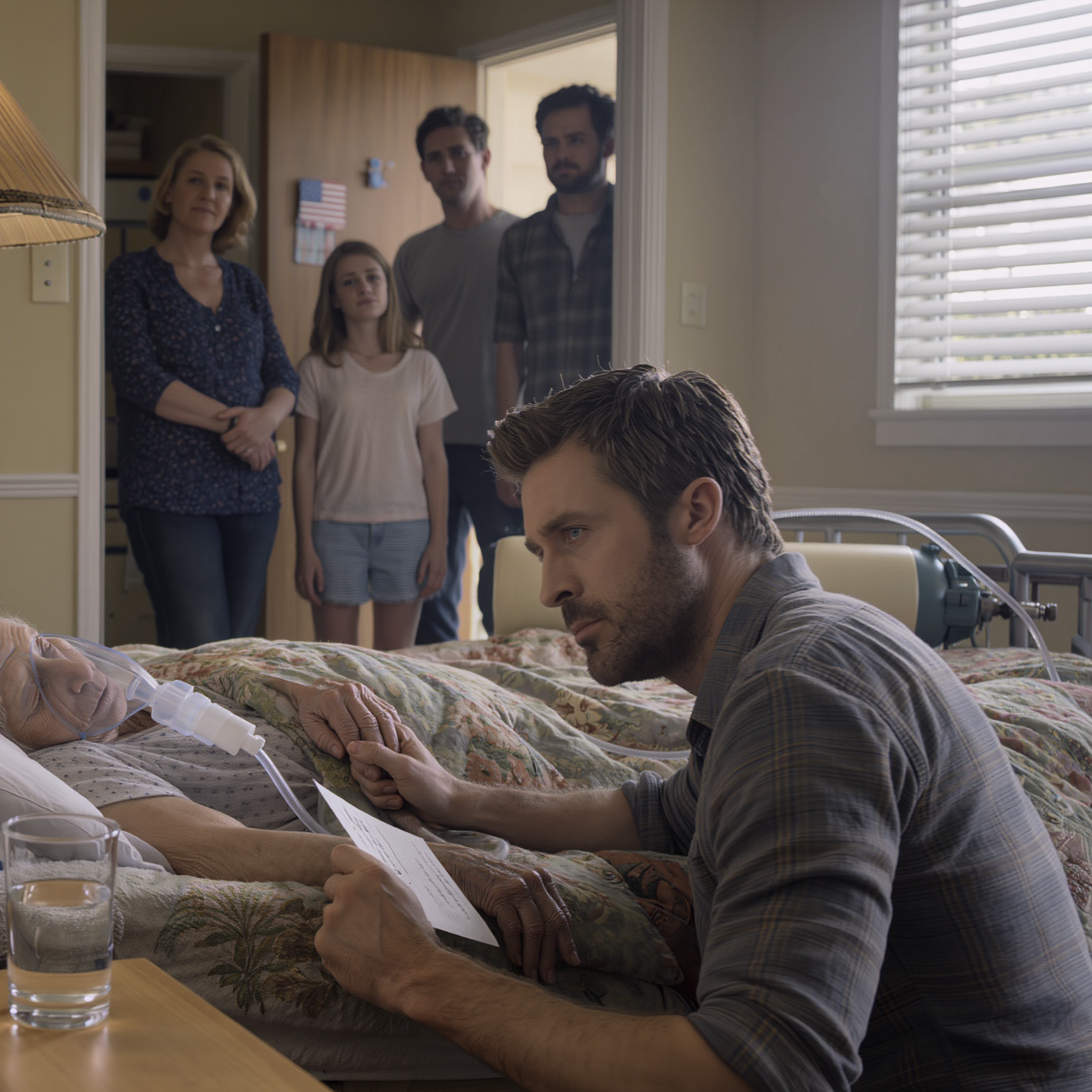 My mom left my dying grandmother at home with a note that said “DEAL WITH THIS MESS YOURSELF” and the whole family ran off to the beach… I had just dialed 911 when she clamped my wrist: “DON’T CALL… look under the dresser” — and what was inside that ice-cold box made me freeze dead in my tracks…