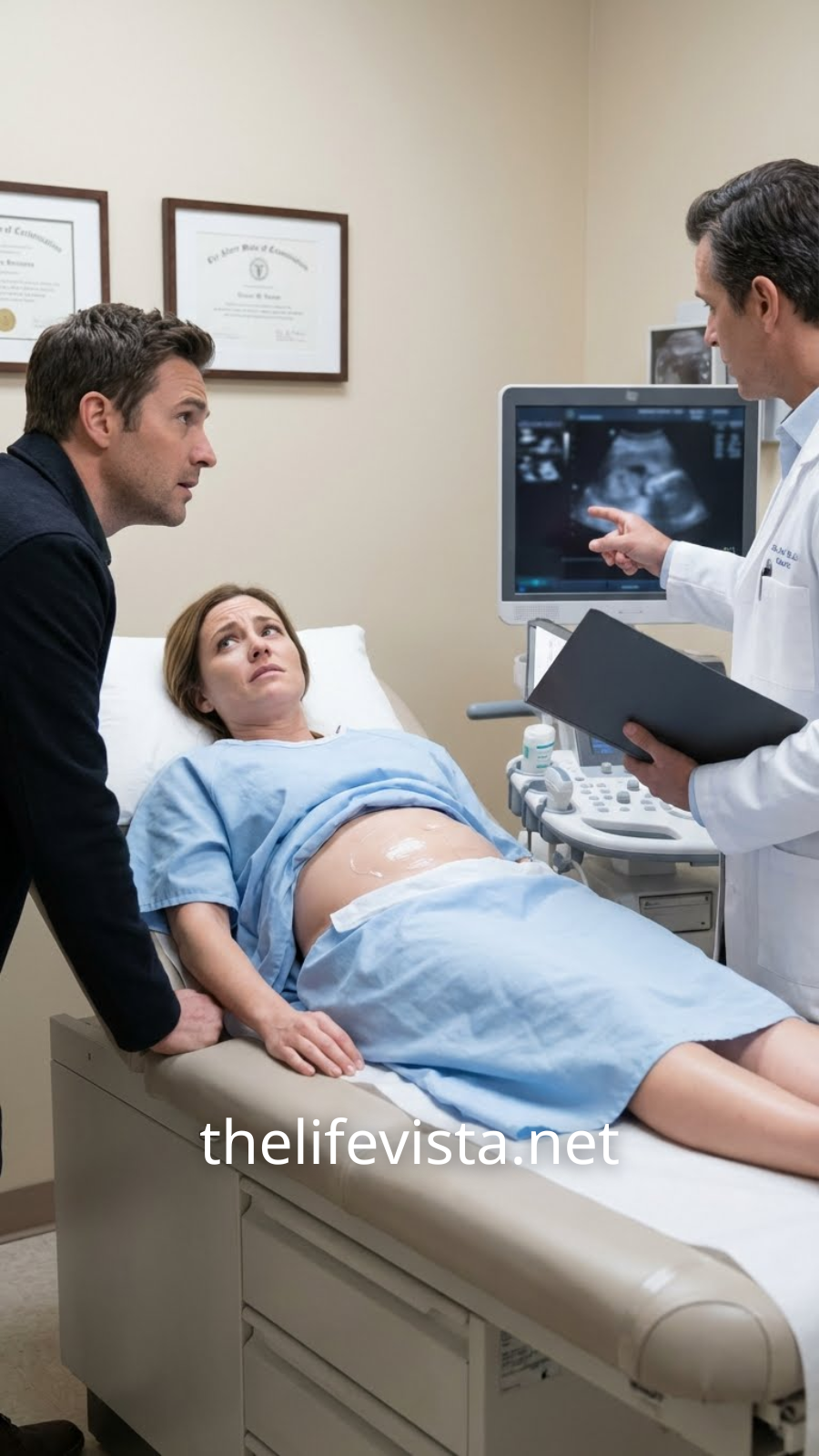 The doctor stared at my wife’s ultrasound, his hands shaking. Then he turned to me and said, “You need to leave, sir.”