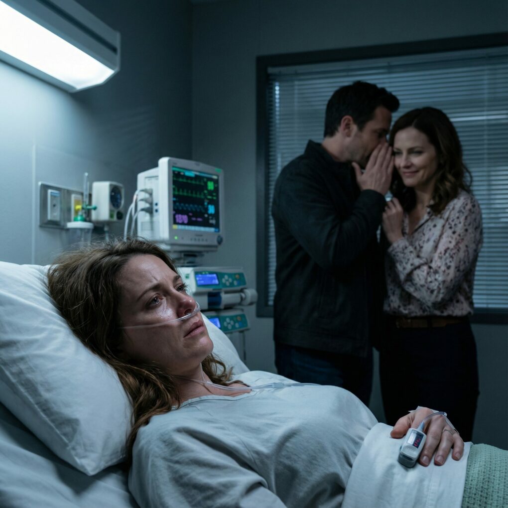 In the hospital room, my husband whispered, “When she’s gone, it’ll all be OURS!” She smiled, “I can’t wait, darling!” They didn’t know I could hear what they were saying…