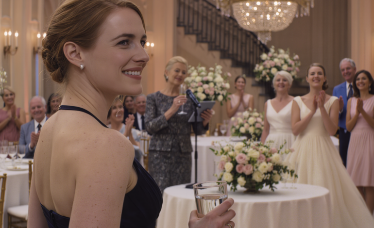 At my sister’s wedding, my mother raised her champagne: “to my beautiful daughter – the first in our family to truly make something of herself.” i sat at the back table, uninvited to the family photos. then the bride’s phone buzzed. she looked at the screen and started screaming. the photographer had just googled my name…