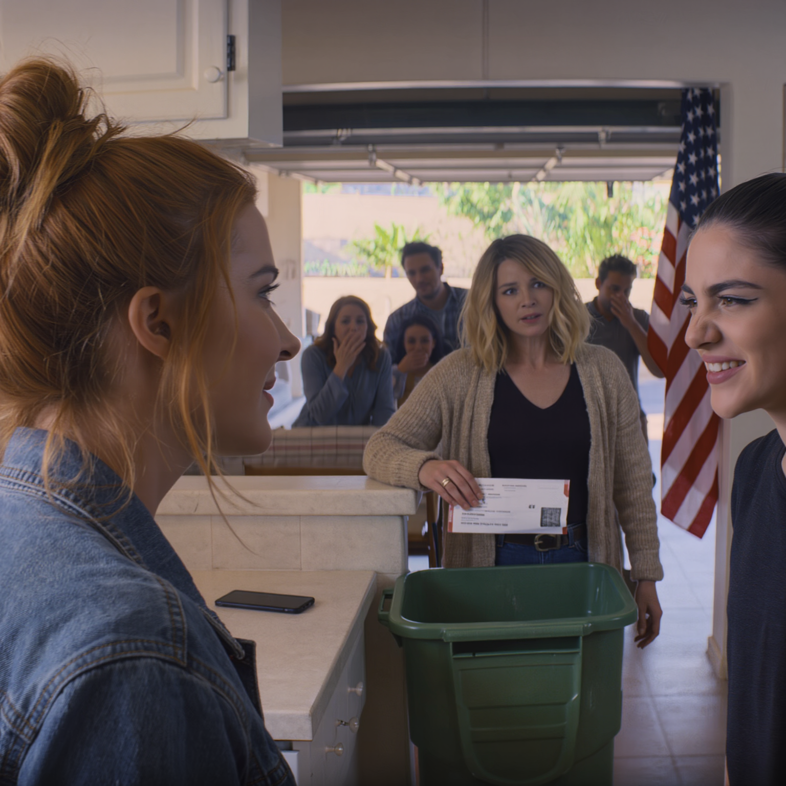 With only 5 hours left before my graduation, my mom yanked my plane ticket to Paris off the kitchen table in Phoenix and tossed it straight into the big green trash can by the garage door; my little sister stood there sneering, calling me “a beggar with a Paris dream.” I said nothing, reached into the stinking trash, pulled out the crumpled ticket, grabbed my suitcase, and walked away. Five years later, the doorbell rang nonstop—and my security camera showed two faces I barely recognized, familiar and strange at the same time.