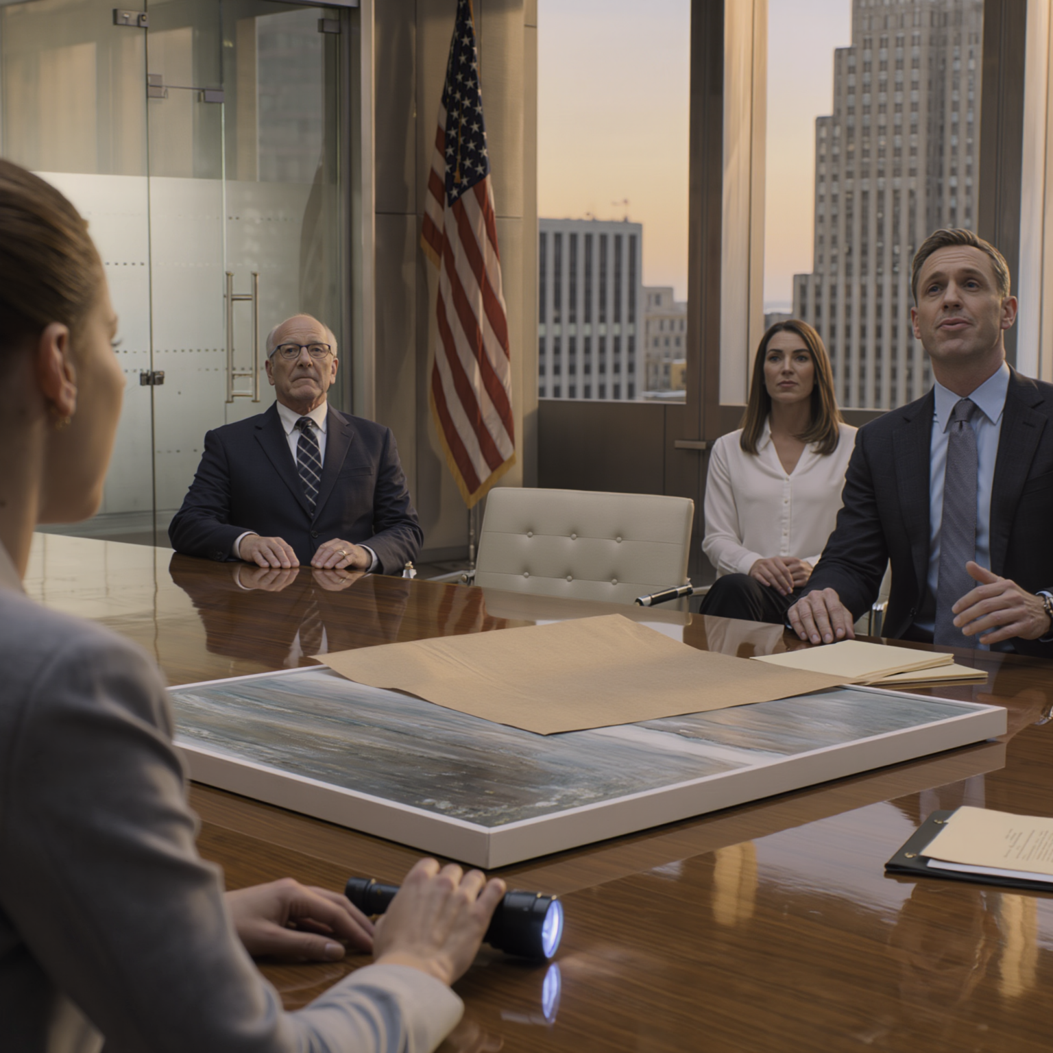 The day the will was read, my brother got the house, the accounts, the shares—while I was left with only a “worthless painting” that had hung in my mom’s office. He curled his lip and said, “That’s more than you deserve.” I just nodded. “Yeah.” But late that night, when I swept a UV light over the blue-gray paint, a hidden code began to show… and right then, my door shook violently under pounding: “Give it back—now!”