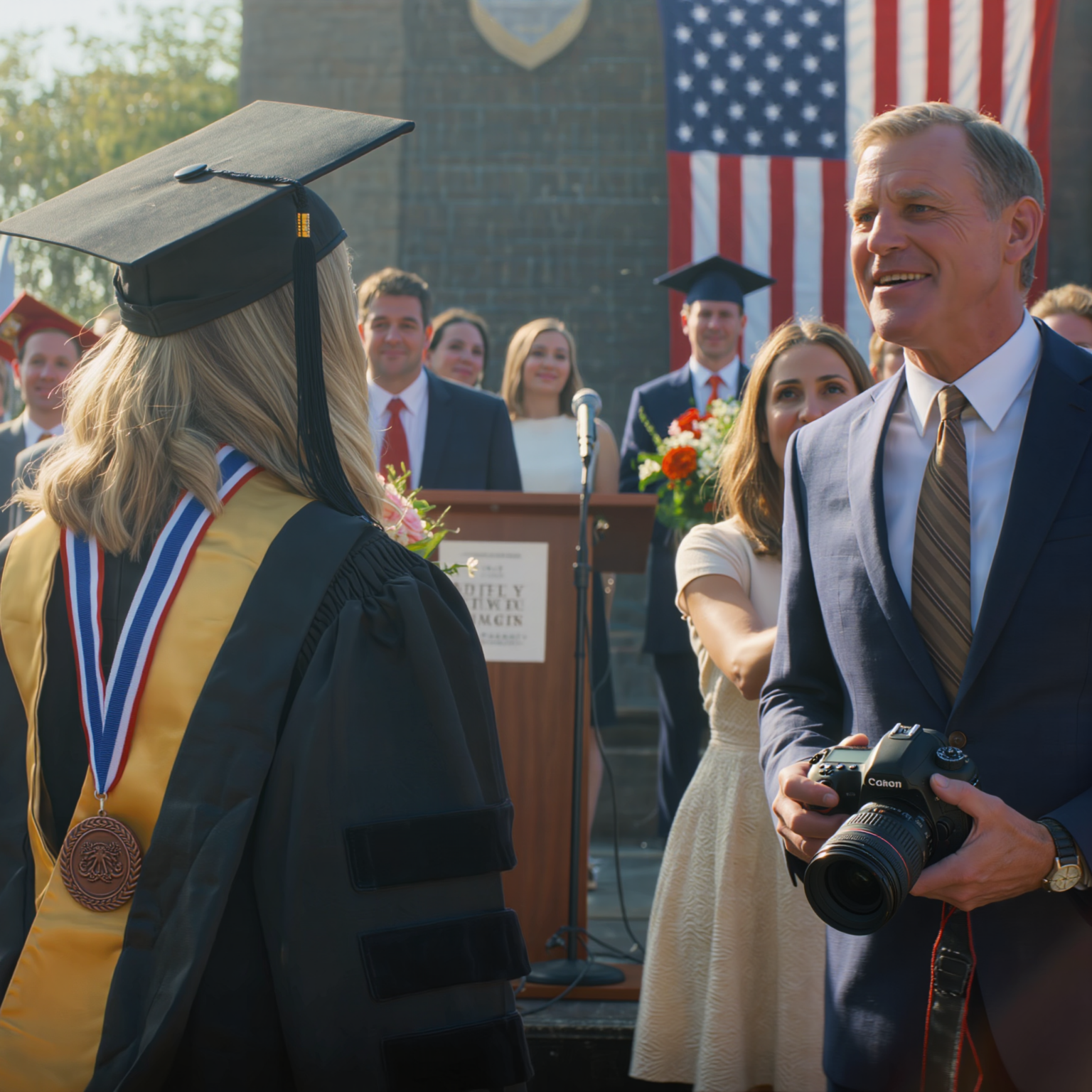 My sister went to a private school that cost $65,000 a year, and I got slapped with: “Figure it out yourself—you’re not worth investing in.” Four years later, my parents showed up dressed to the nines, flowers in hand, sitting front row, waiting for her moment. I walked in like a shadow—no one even noticed me… until the entire stadium went dead silent when one person’s name was called to the stage.
