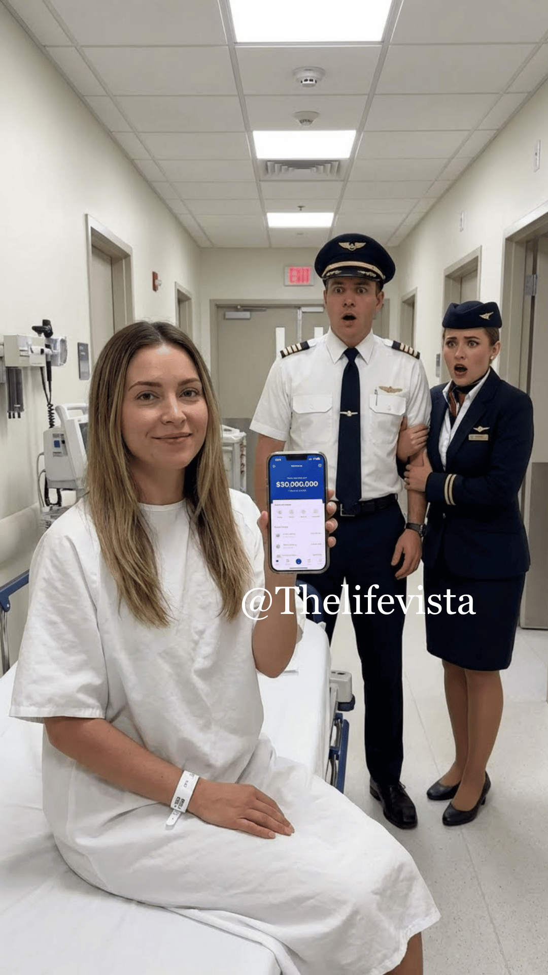 I hadn’t even been released from the hospital when my husband—a pilot—filed for divorce and married a flight attendant. He sent a brief text: “Don’t come back. This house doesn’t support the unemployed.” I didn’t respond. Instead, I sent him a screenshot—$30,000,000 sitting in an account with my name on it. Within five minutes, my phone wouldn’t stop buzzing. When he finally called, his voice was trembling with panic—while I quietly smiled.