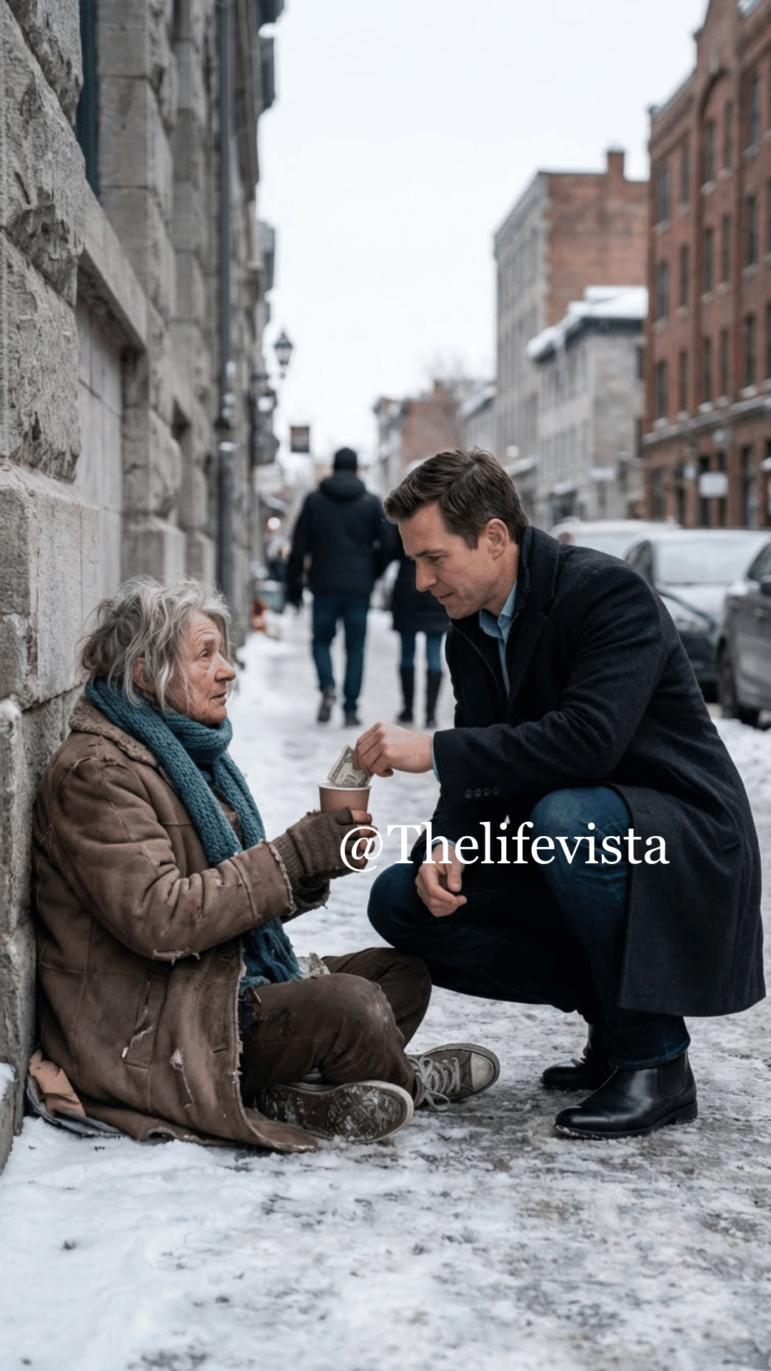 “Every day, I slipped her a bit of money. One morning, she suddenly seized my wrist and murmured, ‘Don’t go home tonight.’ That warning is what saved my life.”