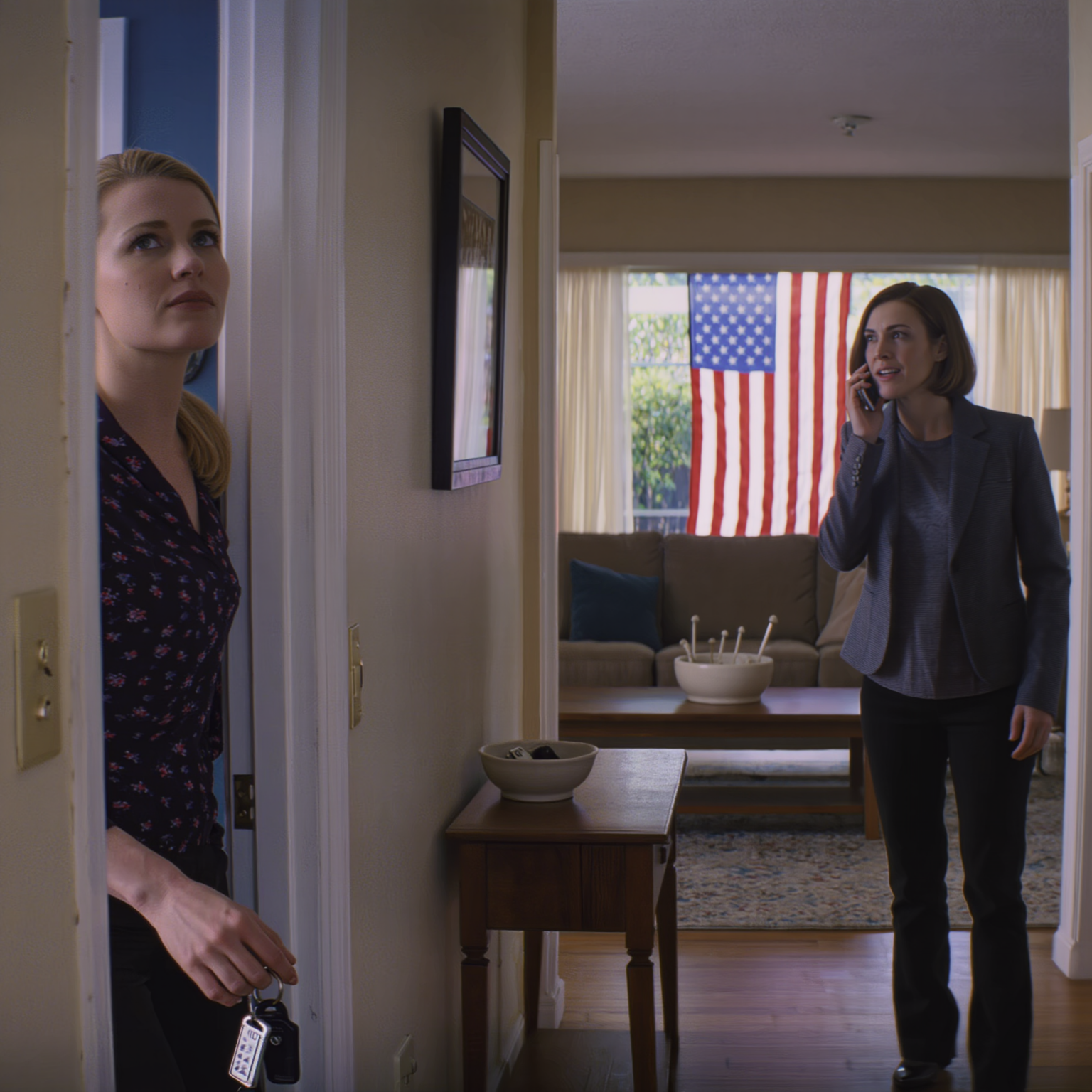 News I came home early. My sister didn’t see me, still talking on the phone in a cold voice: “Yeah, I already ‘handled’ the brakes—tomorrow everything will be over.” I started trembling, but I didn’t scream. I quietly backed away, called a tow truck, and had the SUV hauled straight to her house. I handed the keys to her husband and said only: “A gift from your wife.” Two hours later…