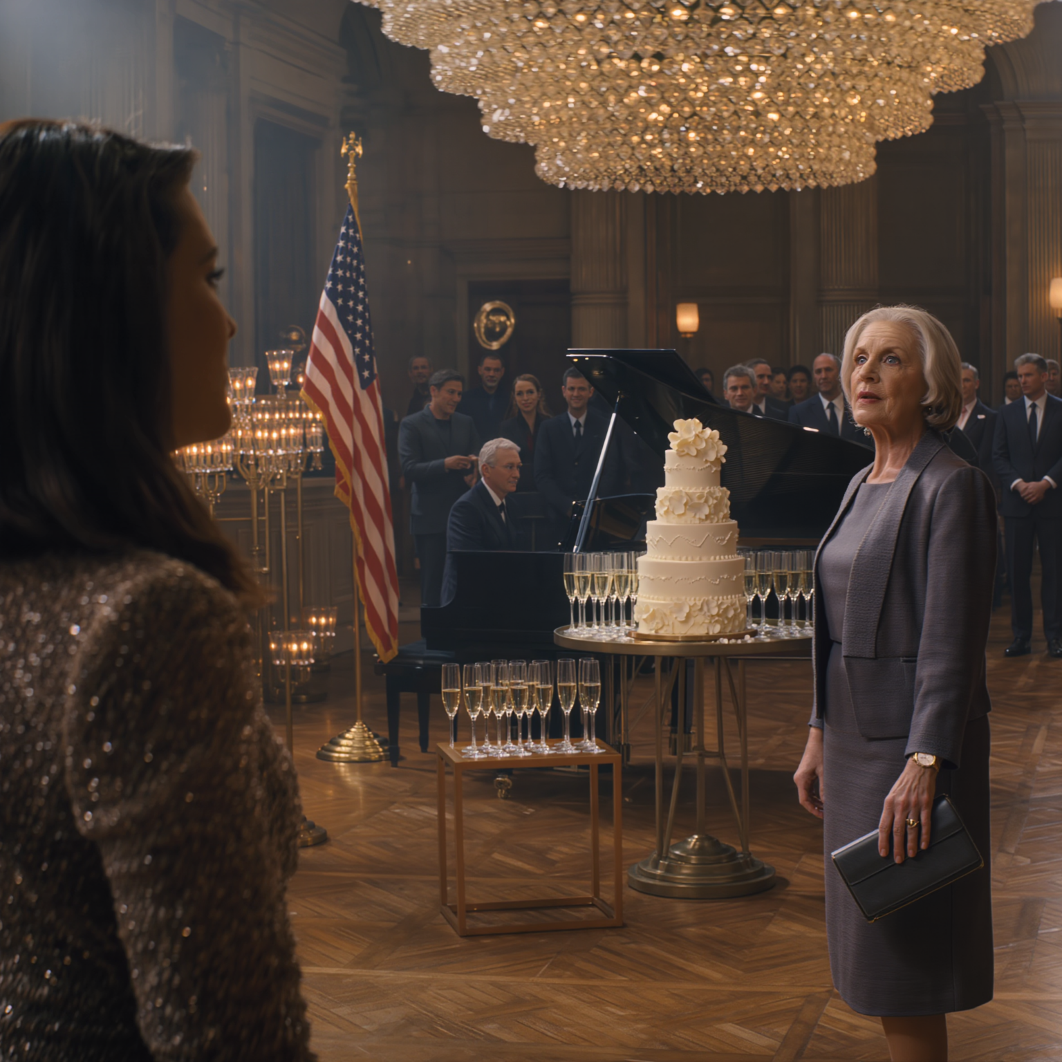 In the gilded country club ballroom for my dad’s retirement, my brother bragged about a 15,000 USD bonus, my parents beamed—until Grandma smiled and asked me, “Have you been keeping up with your house tax payments?” My brother froze, my dad went rigid, my mom turned pale and whispered, “Mom… what taxes?” I just sipped my wine as Grandma casually followed with one line that made all 75 guests turn around.