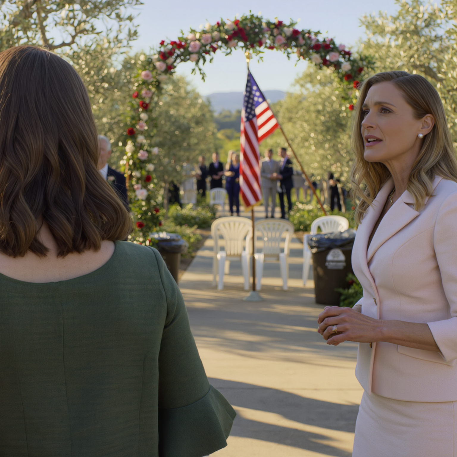 My billionaire grandpa flew six hours to attend my brother’s wedding, but my parents seated him behind… the trash cans, and my mother even hissed, “That old beggar will embarrass us!” I spoke up and she slapped me and threw me out in front of hundreds of guests—but exactly 20 minutes later, engines roared… and the whole Napa Valley suddenly went dead silent.