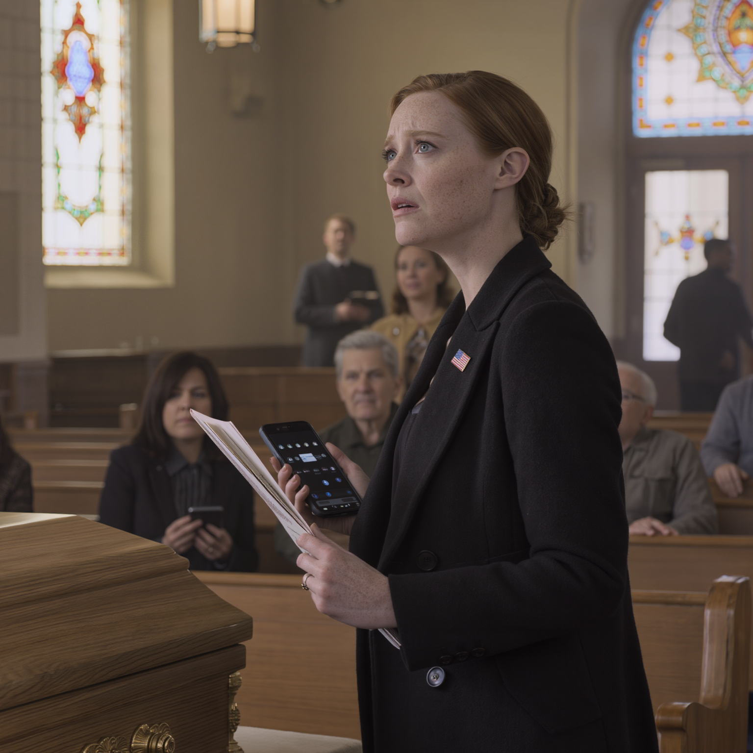 Not a single person in my family came to my husband’s funeral—not my parents, not my siblings, not even my best friend. They said, “An engagement party happens only once,” and went to my younger sister’s celebration instead, leaving me to stand by the coffin in an ice-cold church. The exact moment the casket lid shut, my phone lit up: one message—“We need to talk now”—and 36 missed calls…