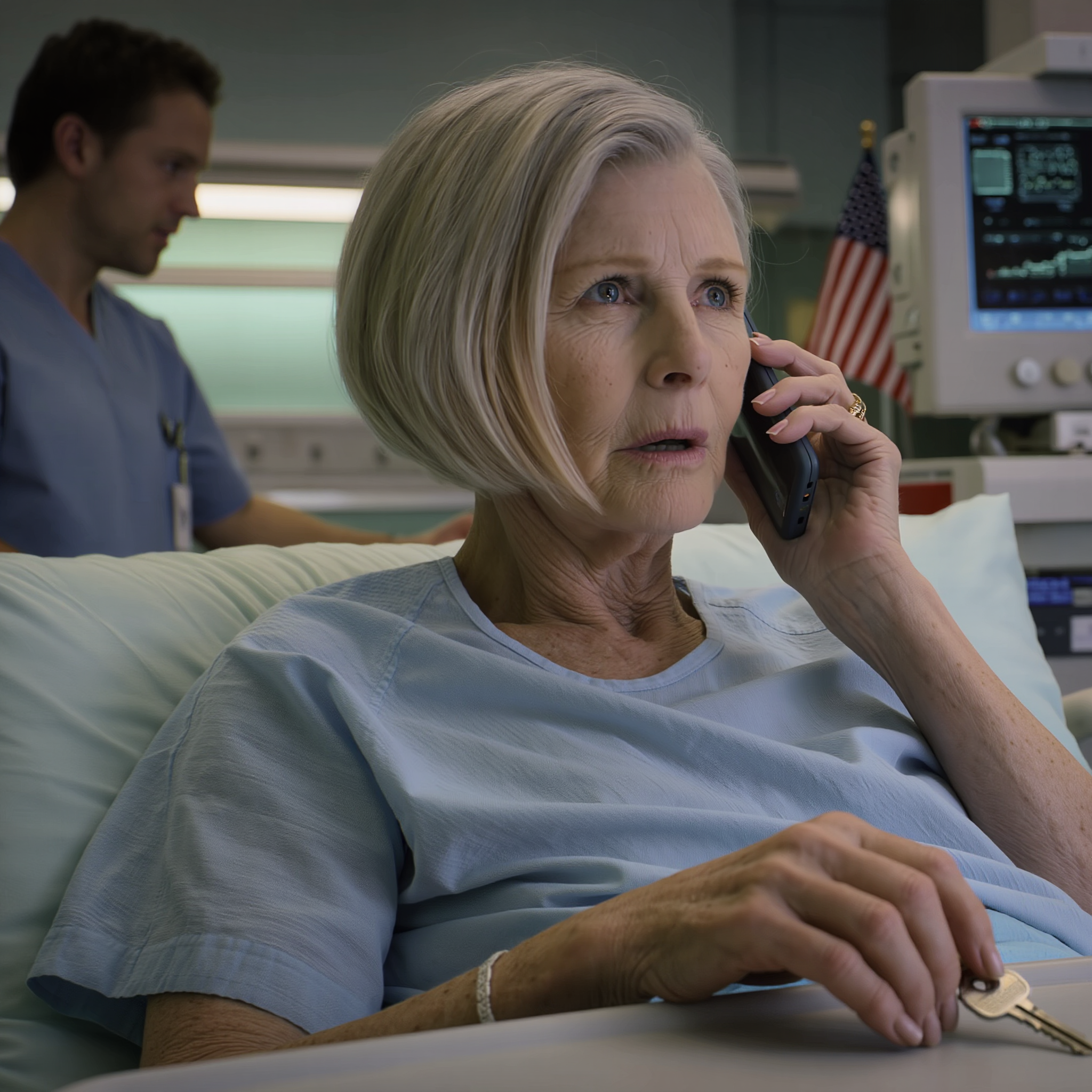 My whole family went on a ski vacation, left me alone in the ICU listening to the machine go “beep… beep…,” my daughter even called casually: “Mom’s fine, I’ll be back in 10 days”; I was barely discharged when I saw the house being torn up, a power of attorney and a for-sale flyer sitting right on the table… So I sold the house in Denver and vanished; the day they came back, they froze dead in their tracks… and what made me go cold was the laughter on the other end of the line.