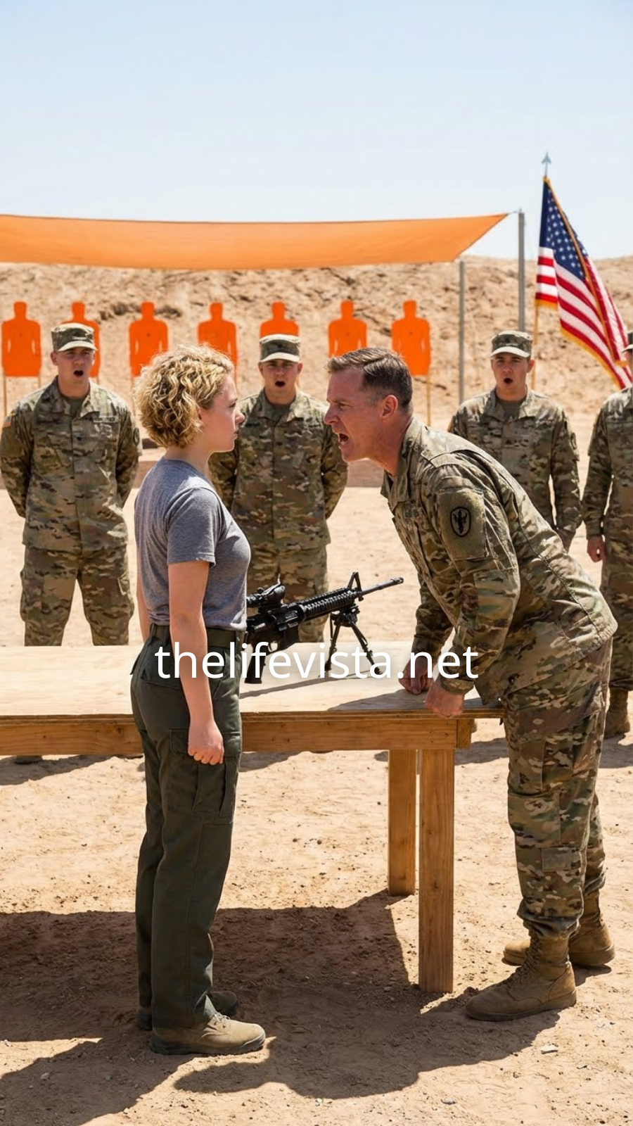 U.S. Marine snipers couldn’t hit the target—until she hit three targets with a single shot.