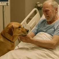 Doctors reviewed the surveillance footage from the hospital room where the man was lying with the dog — and what they saw shocked everyone