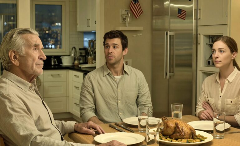 During dinner, my wealthy son suddenly asked, ‘Dad, why don’t you live in the house I bought for you?’ I froze: ‘What house? I never received any house.’ He turned to look at my daughter. She immediately jumped up from her chair and left.