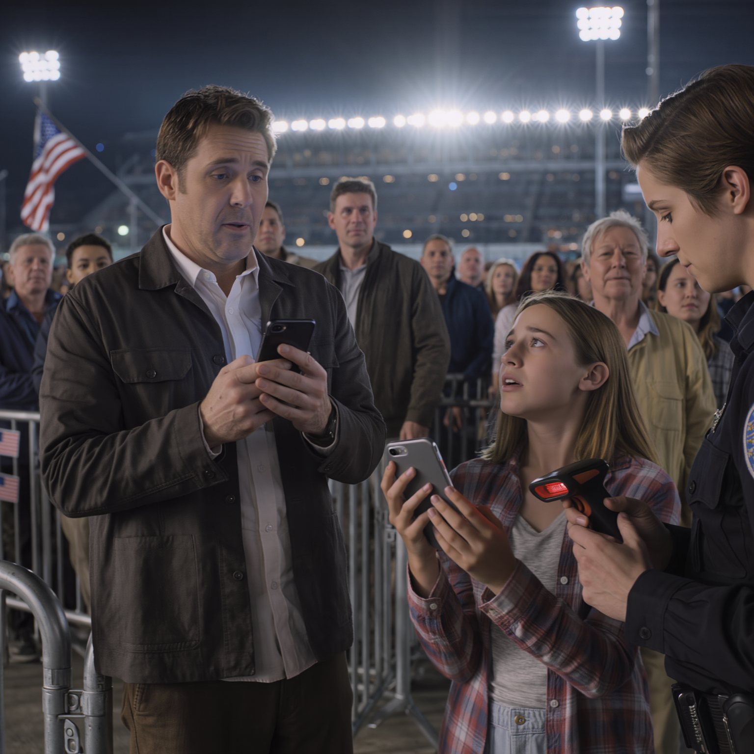 Two minutes before the gates opened, my daughter held up her phone and the scanner flashed, “Ticket invalid,” even though I bought those seats for her 16th birthday months ago; then my screen showed a quiet gray line—“Transfer complete”—and my brother answered like it was nothing: “Taylor Swift can wait.” I could hear my mother beside him, already defending him, while 900 glittered strangers poured into the stadium and my kid kept waiting for me to fix it.