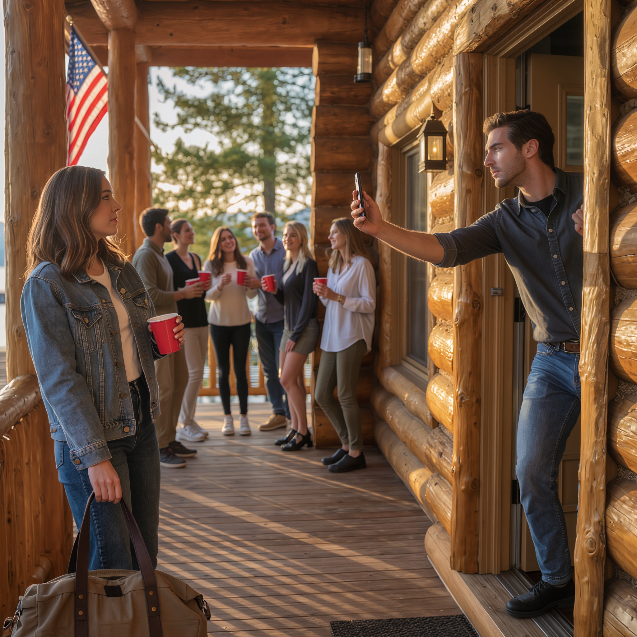 “Called a ‘freeloader’ right on the photos, the cabin ‘for family only,’ 847 likes rushed in to cheer — I typed exactly two words ‘Have fun’… the next morning, someone had to read the ‘rules of the game’ again.”