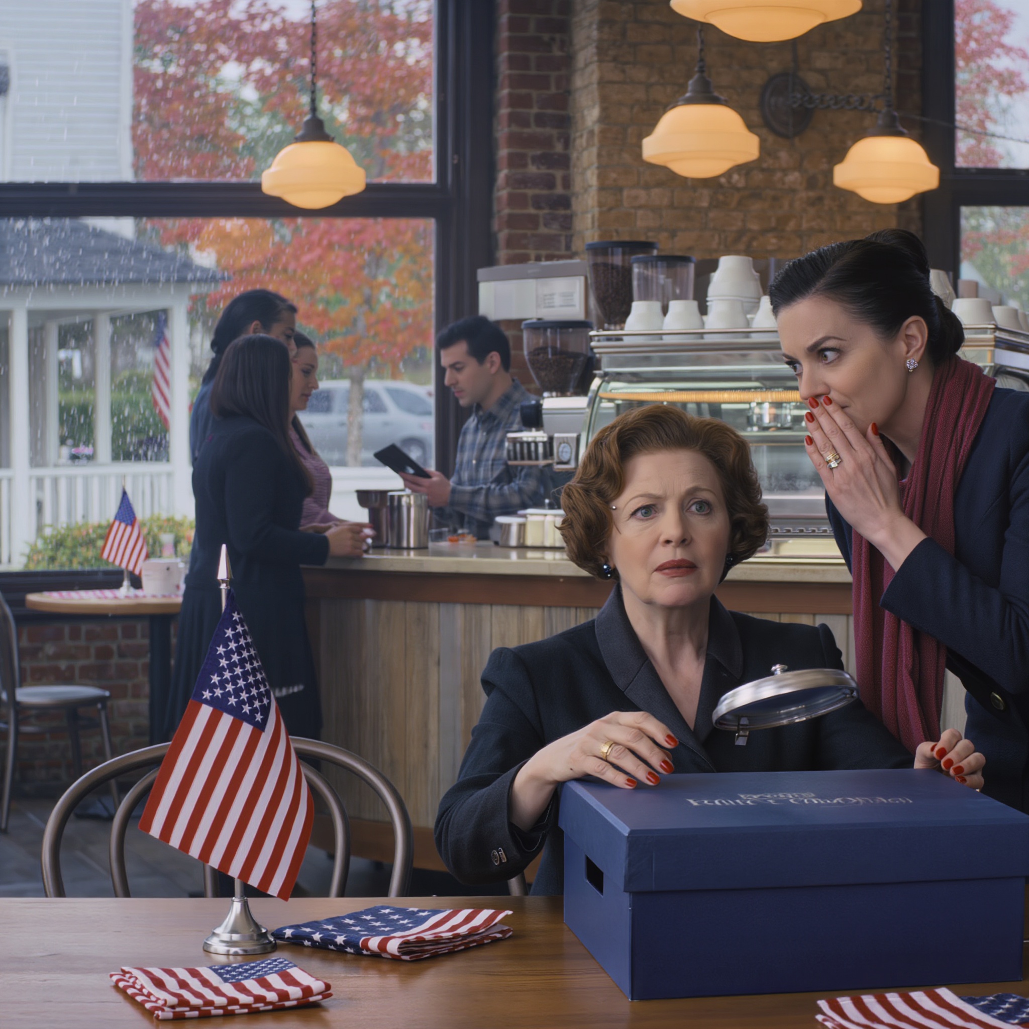 I was at a quiet café in Vermont with my son and daughter-in-law. While they went to the counter to pay, an unfamiliar woman suddenly approached the table, placed a blue box in front of me, and gently said, “Tonight you will need this.” Before I could ask anything, she disappeared. I hurriedly hid the box in my bag and went home. After it got dark, I opened it—I understood why.