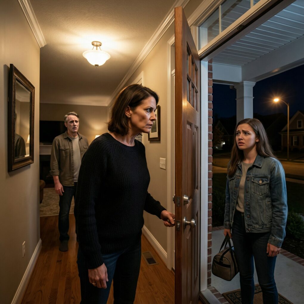 My husband was in the shower when his phone suddenly started vibrating. On the screen, a message appeared: “I’m waiting for you, my love.” Without hesitation, I texted back, “Come over — your wife isn’t home.” An hour later, the doorbell rang. My husband’s face turned ghostly pale. I opened the door…