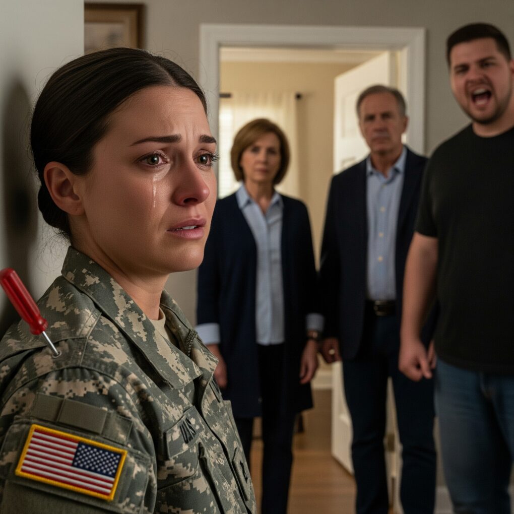 My stepbrother drove a screwdriver through my shoulder while my parents stood by laughing, calling me “overly dramatic.” They didn’t realize I’d already sent the message that would shatter everything they built.