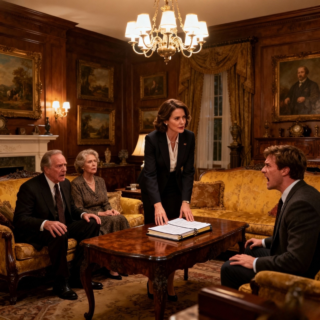 Parents transferred our family estate to my brother they forgot to check the hidden trust. They thought everything was his until the lawyer revealed the overlooked documents. My brother’s smile vanished, my parents were stunned, and then the real heir was revealed…