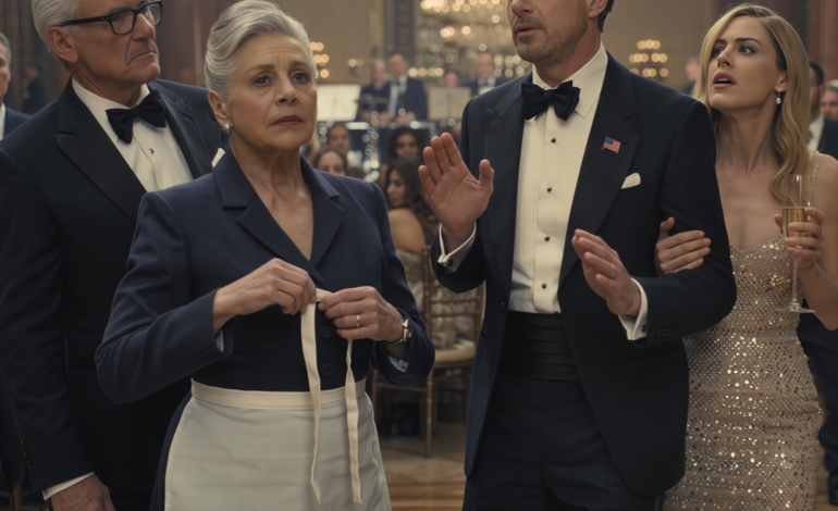 I came to the Harvard Club to smile for my son’s engagement photos, but they shoved an apron into my hands and I heard my future father-in-law laugh, “Don’t let the cleaning lady near the partners,” so I stayed quiet, carried champagne, and waited until the one man in the room with power finally said my name out loud.