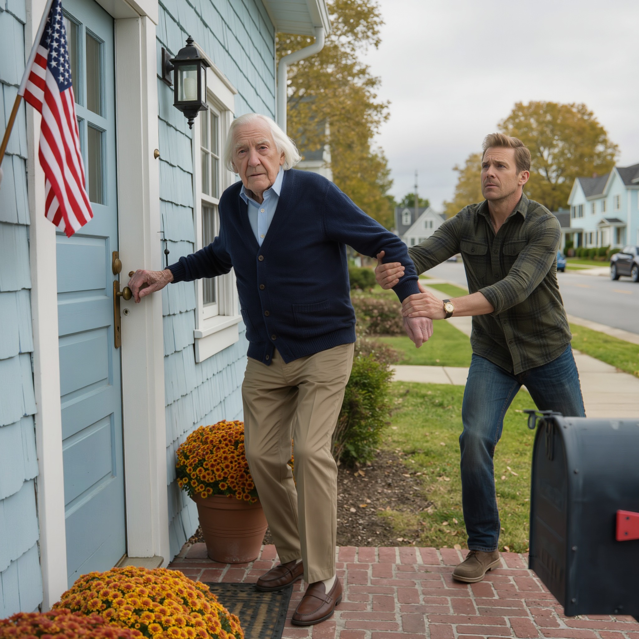 Two weeks ago, my wife went to visit my daughter’s house. I wanted to create a surprise, so I quietly drove there as well. But as soon as I set foot on the porch of that small, peaceful house, the neighbor ran over, gripped my hand tightly and said, “Stop, you shouldn’t go in there.” Five minutes later, a truth made me unable to stand