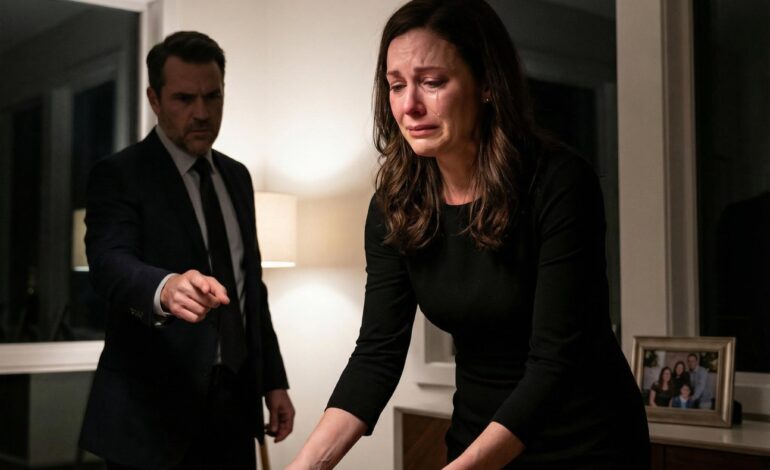 “Your mother died? So what? Serve my guests!” my husband laughed. I served the food while tears ran down my face. My husband’s boss took my hand and asked, “Why are you crying?” I told him.